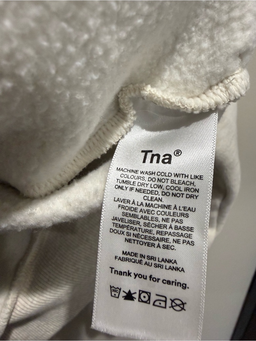 TNA Aritzia Light Gray Half-Zip Crew Sweater Size 2 Oversized - Picture 8 of 10